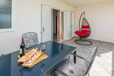 Ferienwohnung mit Garten und 400 m vom Strand