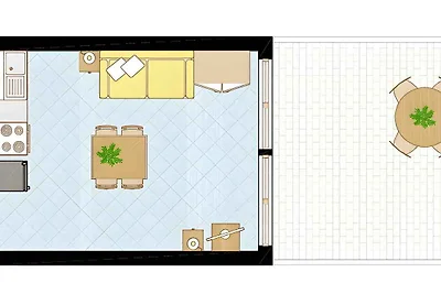 Studio with balcony and air conditioning