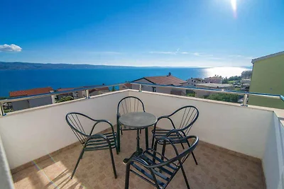 Studio mit privatem Balkon und Meerblick