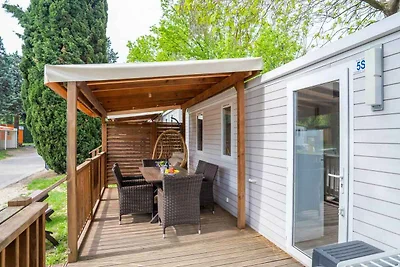 Mobilehome mit Klimaanlage, Terrasse und Pool