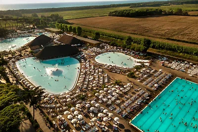 Mobilehome mit Klimaanlage, Terrasse und Pool