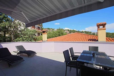 Ferienwohnung 100 m vom Strand mit Meerblick