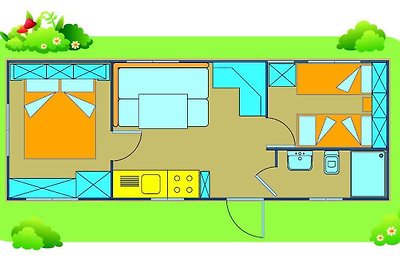 Mobilehome auf Campingplatz