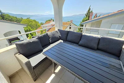Ferienwohnung mit Balkon, 70 m vom Strand
