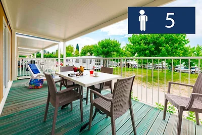 Mobilehome mit Klimaanlage, Terrasse und Pool