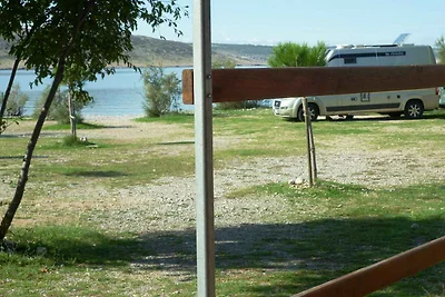 Mobilehome in einem Camp neben dem Strand