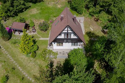 Ferienhaus mit Terrasse und grossen Garten