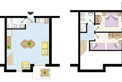 Ferienwohnung mit Klimaanlage und Balkon