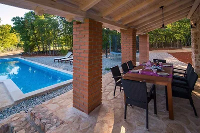 Ferienhaus mit Pool und Billiard
