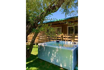 Mobilehome mit Terrasse mit Seeblick, Pool un