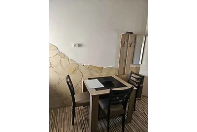 Ferienwohnung im Erdgeschoss, die Terrasse bl