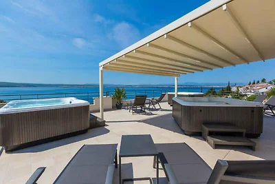 Ferienwohnung mit Meerblick, Terrasse und