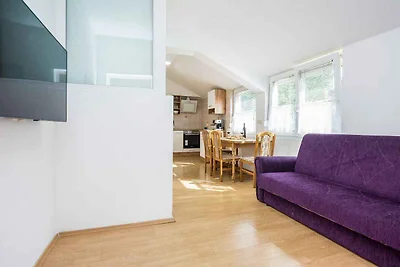 Ferienwohnung mit Garten und 400 m vom Strand