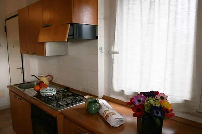 Ferienwohnung mit Balkon, 150 m vom Strand