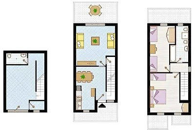 Ferienhaus mit Terrasse und Klimaanlage