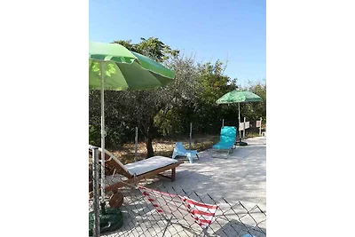 Ferienhaus mit Grill und Pool, teilweise umge