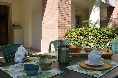 Ferienwohnung mit Garten und Klimaanlage