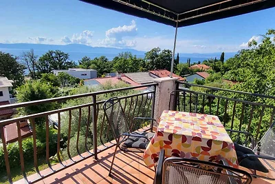 Ferienwohnung mit einen Balkon und Meerblick