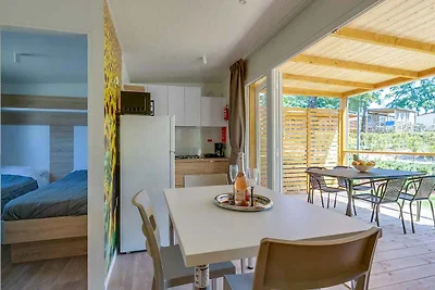 Mobilehome mit Terrasse am Pool