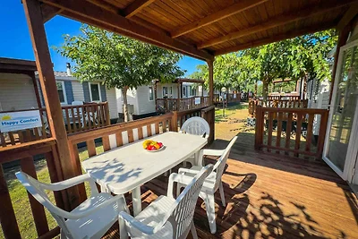 Mobilehome mit Klimaanlage, Terrasse und Pool