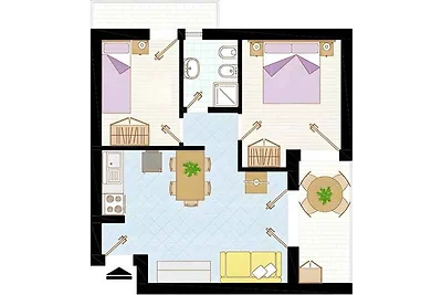 Appartamento Vacanza con famiglia Bibione