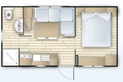 Mobilehome mit Klimaanlage