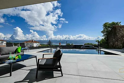 Villa mit Pool- und Meerblick