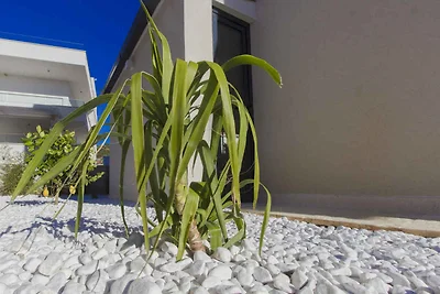 Ferienhaus mit Pool und Meerblick