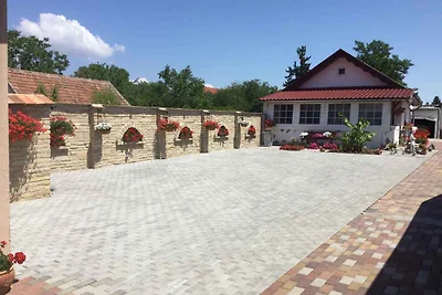 Ferienhaus mit Waschmaschine und Ofen im