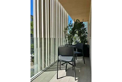 Studio mit Klimaanlage, Balkon und Internet