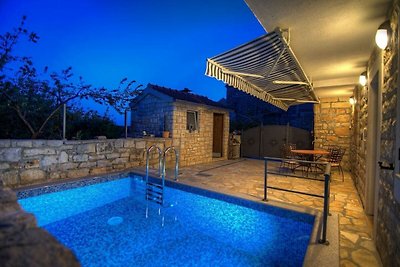 Ferienhaus mit Pool und Grill