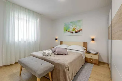 Apartment mit Balkon, Klimaanlage, Wi-Fi, Par