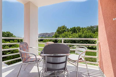 Ferienwohnung mit Balkon 300 m vom Strand