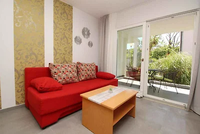 Ferienwohnung mit Terrasse in Strandnähe