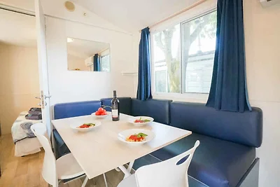 Mobilehome mit Klimaanlage, Terrasse und Pool