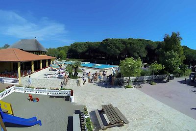 Mobilehome mit Veranda und Pool