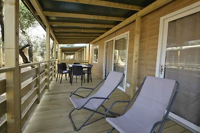 Mobilehome mit Terrasse, Pool und Klimaanlage