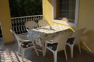Ferienwohnung in Strandnähe mit Grill, Terras