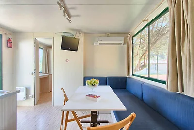 Mobilehome mit schöner, halb überdachter