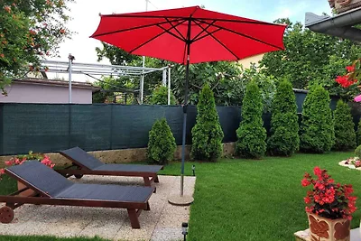 Ferienhaus mit Mikrowelle und SAT-TV