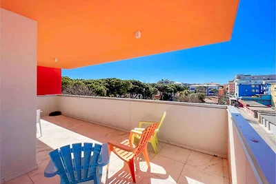 Studio mit Klimaanlage und Terrasse