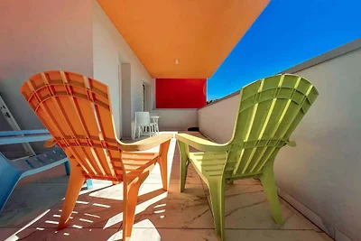 Studio mit Klimaanlage und Terrasse