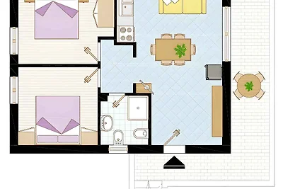 Ferienwohnung mit Klimaanlage
