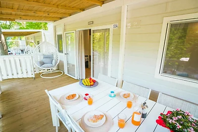 Mobilehome mit Klimaanlage, Terrasse und Pool