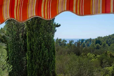Ferienwohnung nahe am Meer mit Terrasse