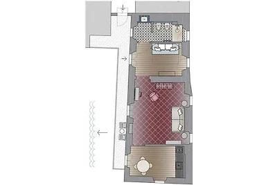 Ferienwohnung mit Klimaanlage und Balkon