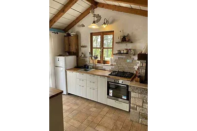 Ferienhaus mit Garten und Meerblick