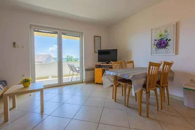 Ferienwohnung mit überdachtem Balkon