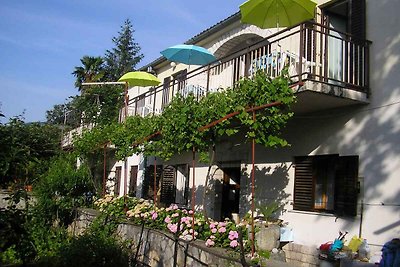 Ferienhaus mit Garten und Meerblick