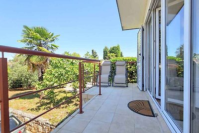 Ferienhaus mit Blick auf den Garten